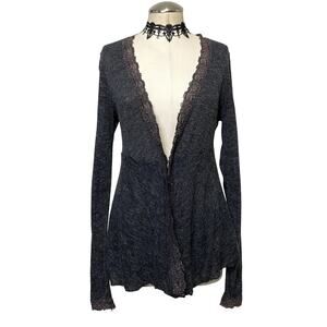 Y2k Studio Y Coquette Cottage Core Lace Long Sleeve Cardigan
